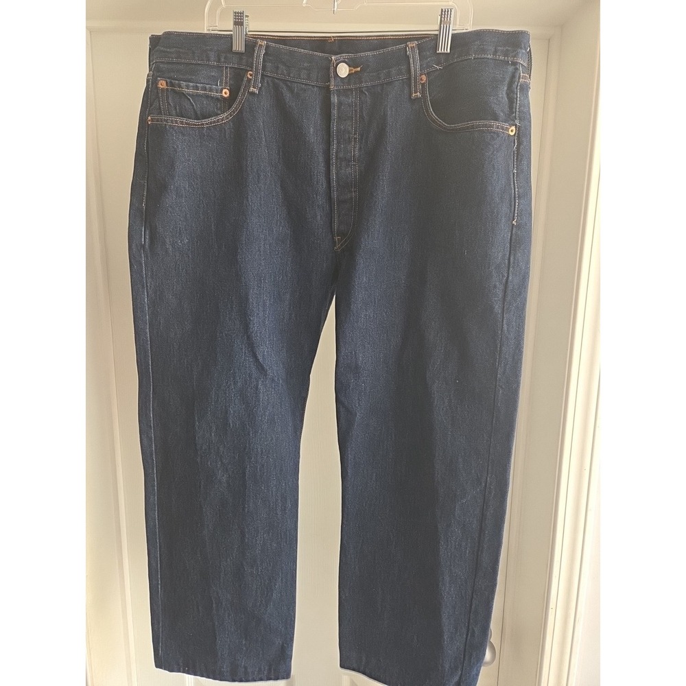 Vtg‎ 90s Levi's Jeans 501-0115 Button Fly USA Made Mens Size 40/30 Dark Wash